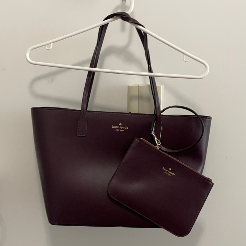 Kate Spade Small Harmony Bennet Place Tote, Mahogany